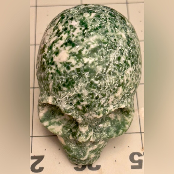 Tree Agate Crystal Skull beautifully Hand carved - Picture 2 of 6
